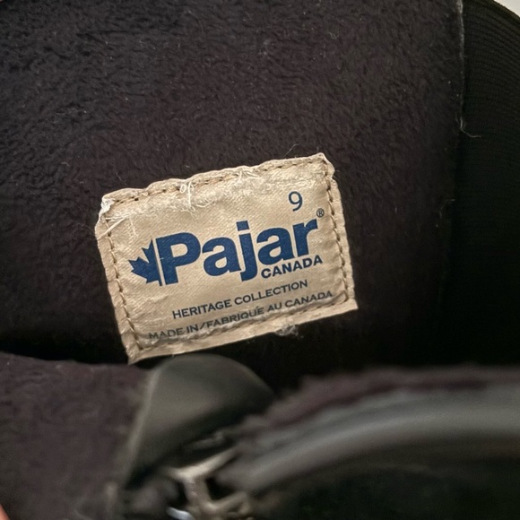 Pajar Carry Heritage Leather Suede Knee High Boots Black Horseback Riding Sz 9 - Picture 9 of 10